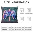 thumbnail image 5 of JEUXUS Gamer Throw Pillow Case, Pillow Cover Video Game Neon Sign Square Case Decorative Cushion Home Sofa Chair Car for Boys Bedroom Playroom (Retro Game Neon), 5 of 5