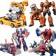 thumbnail image 2 of Juguetes de transformación 2 en 1, modelo de coche robot, figura de acción de plástico, genial película, robot, dinosaurio, figura de ingeniería, juguete para regalo de niños, 2 of 5