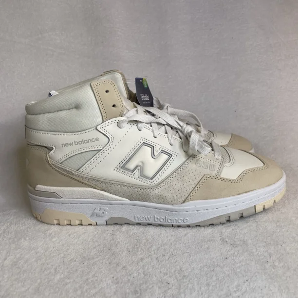 Mens New Balance Sneaker Shoe 650 R Cream Beige Angora White BB650RPC Size 12
