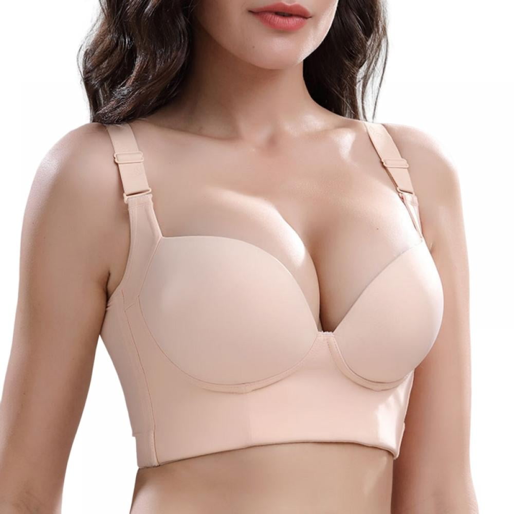 Big Size Bras Women Push Up Without Bracket Underwear for Women Sexy  Ultrathin Transparent Brassiere (Color : 2, Cup Size : 90D)
