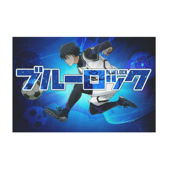 Qingyee Anime Canvas Poster Polyester Multi Size Decorative Poster,Blue Lock Poster Anime Paint Decorative Poster