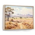 thumbnail image 2 of Designart "Landscape of the Australian Outback III" Landscapes Framed Wall Art - Traditional Brown Australia Entryway Framed Wall Art, 2 of 6