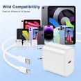 thumbnail image 7 of i Phone 14 13 12 11 Charger Fast Charging 2Pack 20W PD USB C Wall Charger 6FT Cable Fasting Phone Block  Adapter Compatible with iPhone 14 Pro/13 Pro/12/12 Pro Max/11 Pro Max Case, 7 of 7