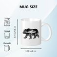 thumbnail image 3 of Floral Auntie Bear Funny Coffee Mug, Best Aunt Mother''s Day Present Mug for Auntie Sister, Christmas Birthday Gift for Women Mom Stepmom Nana Grandma from Nieces and Nephews, 11 Oz, 3 of 6
