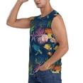 thumbnail image 3 of Goofa Undersea Animals Printed Men's Sleeveless T-Shirt - Athletic Gym Workout Tank Top for Men - Moisture-Wicking, UPF 30+ Quick-Dry Muscle Tee-, 3 of 8