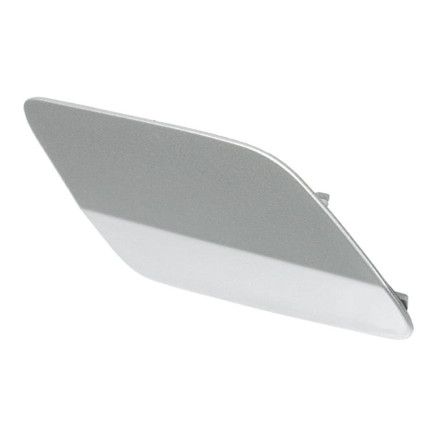 Cubierta de boquilla del lavaparabrisas del faro delantero derecho Unique Bargains No.5GG955110 Cubierta de recorte del parachoques para VW Golf MK7 VII 2013-2016 Tono plateado Plástico 1 Pcs