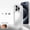 Silver, variant on Case for iPhone 16 Pro, Compatible with MagSafe, Metal Shockproof Magnetic Protective Cover with Speaker Dust Cover, Snap Buckle Switch and PC Fine Hole Protective Ring, Black