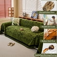 thumbnail image 6 of NAYOROOM Vintage Green Couch Cover,Chenille Sofa Cover Slipcover Sofa Towel Furniture Cover（71"x 118"）, 6 of 16