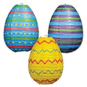 The Beistle Company Multi-color Oval Shaped Paper Party Lanterns & Hanging Pom Poms