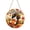 97#Orange, variant on Rustic Round Wood Welcome Sign for Front Door, Wall Hanging Farmhouse Decor for Housewarming, New Home, Porch and Fence, 15.7 inch