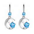 thumbnail image 1 of Boucles d'Oreilles Personnalité Mode Boucles d'Oreilles Lune Boucles d'Oreilles Boucles d'Oreilles Goutte d'Eau Boucles d'Oreilles Incrustées de Diamants, 1 of 9