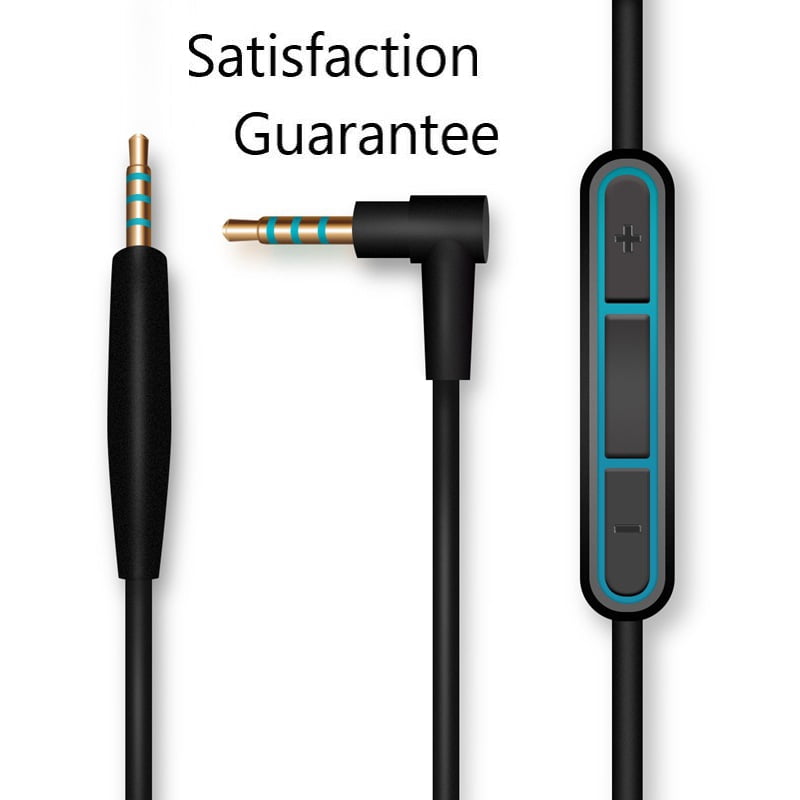 Replacement Audio 2.5 to 3.5mm Cable fit Bose QuietComfort 25 QC25 Headphones mic Volume Control 