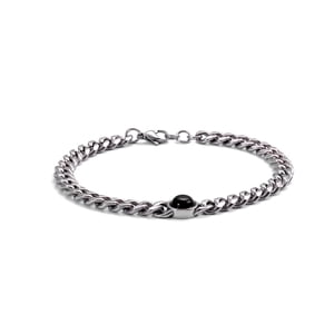 Iron Saints Men's Black Onyx Cuban Link Bracelet