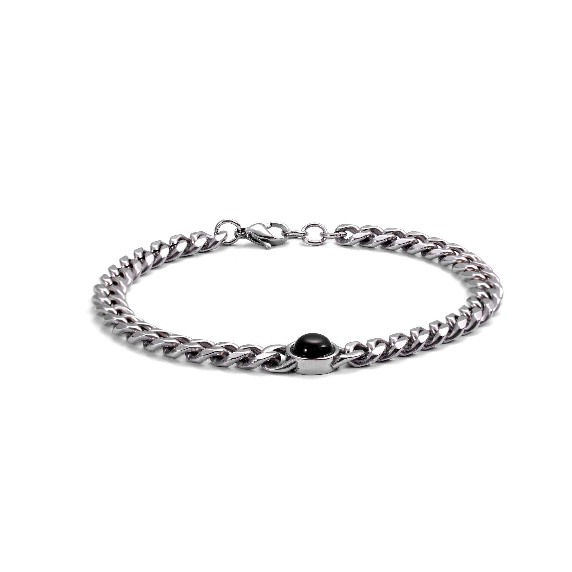 Iron Saints Men's Black Onyx Cuban Link Bracelet photo 1