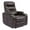 Brown, variant on Bowery Hill Linen Fabric Power Home Theater Recliner in Tan
