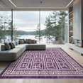 thumbnail image 2 of ODIKA 8'x10' Ultra-Soft Area Rug, Greece Greek Key Boho Meander Stripe Bordered Fret Border Maze None Washable, Bare feet friendly, Silk-Touch for Bedroom, Under Sectional, 2 of 7