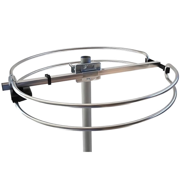 Outdoor FM Loop Antenna 88–108MHz, Attic or RV Mount Circular FM Antenna for Home Radio Reception, Durable Aluminum Construction