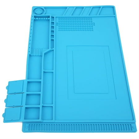 

Ymiko Phone PC Repair Mat Soldering Repair Mat Magnetic Heat Insulation Silicone Pad Mat Anti‑Static Soldering Phone PC Repair Mat