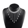 thumbnail image 1 of LYMAYTER Collier Femme Collier Collier de Soirée pour Femmes - Symétrique Ajouré, Luxe, 1 of 7