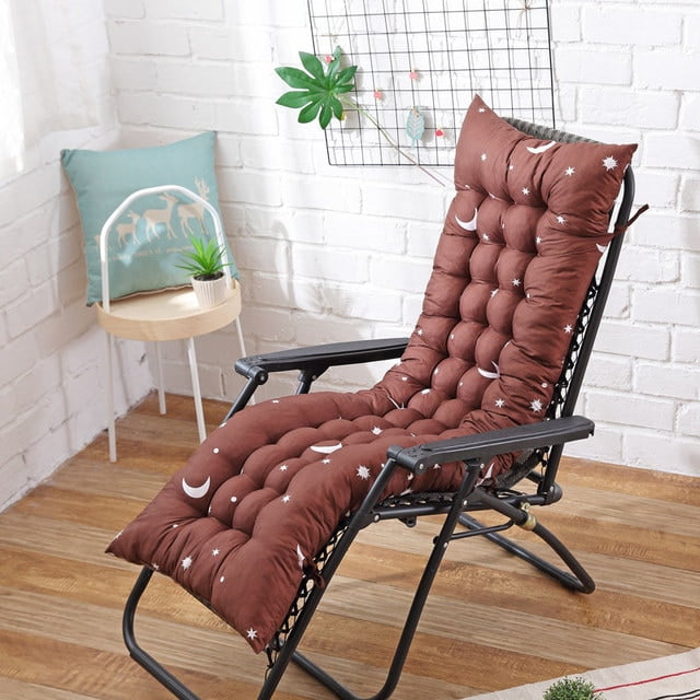 Solid Color Cushion Recliner Chair Cushion Thick Seat Cushion Rattan Chair Sofa Long Cushion
