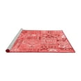 thumbnail image 2 of Ahgly Company Machine Washable Indoor Square Patchwork Red Transitional Area Rugs, 6' Square, 2 of 4