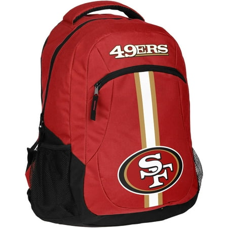 - Forever Collectibles NFL San Francisco 49ers Action Stripe Logo Backpack