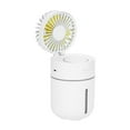 thumbnail image 1 of Mini ventilador portátil de escritorio con pulverizador, humidificador de aire para casa, oficina y coche (blanco), 1 of 5