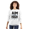 thumbnail image 3 of US Air Force Aim High USAF Logo Sweatshirt for Men or Women Brisco Brands X, 3 of 6