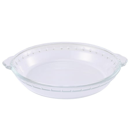

7 Inch Glass Pie Plate Pie Baking Dishes Transparent Microwave Oven Plate for Household Kitchen