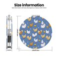 thumbnail image 3 of Kdxio Chicken Family Pocket Mirror, 1X/2X Travel Makeup Mirror 2-Sided Folding Small Mirror Portable Double-Sided Magnifying Cosmetic Mirror for Gift-Round Shape, 3 of 9