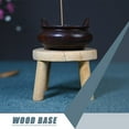 thumbnail image 3 of HLONK Table d'Appoint Ronde en Bois pour Intérieur, 3 of 6