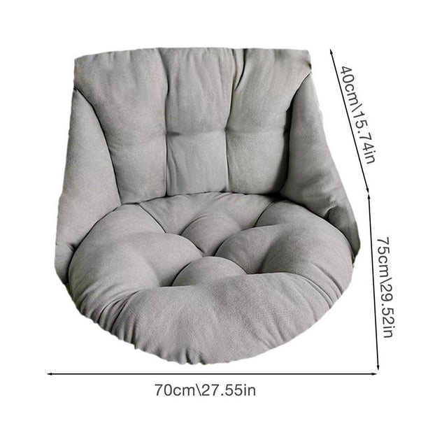 Cojín de asiento de cesta colgante para columpio, almohadilla de silla gruesa para el hogar, salas de estar, camas colgantes, mecedoras, alfombrilla de columpio al aire libre Fivean unisex