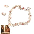 thumbnail image 4 of Conjunto De Joyería Nupcial, Con Decoración De Diamantes De Imitación, Estilo Moderno, Material De aleación Duradero, Especial Y Exquisito, Adecuado Para Citas, Fiestas,, 4 of 7