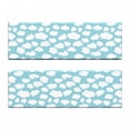 thumbnail image 2 of Blue Sky Bench Cushion Set of 2, Repetitive Bicolour Clouds Fluffy Cartoon Style Pattern Monochrome, Standard Size Foam Pad and Decorative Cover, Pale Turquoise and White, by Ambesonne, 2 of 4