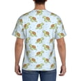 thumbnail image 3 of Bixox Men's Cartoon Sea Turtle Printed Short Sleeve Skinny Athletic T-Shirt, 3 of 6