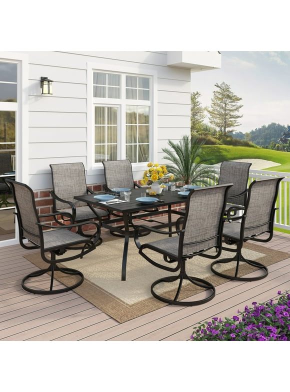 7 Piece Patio Dining Set in Patio Dining Sets