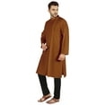 thumbnail image 3 of Atasi Indian Designer Kurta For Mens Party Wear Traditional Dress Solid Ethnic Long Shirt, 3 of 7
