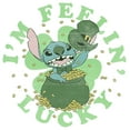 thumbnail image 2 of Girl's Lilo & Stitch I'm Feeling Lucky  Graphic Tee White Large, 2 of 4