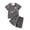 Grey, variant on Boys 2 Piece Outfits Casual Child Boys Spring Summer Short Sleeve T-Shirt and Shorts clothes for boys 4-5 Years