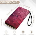 thumbnail image 6 of Womens Wallet Bifold Ladies Cluth Bag Wristlet Wrist Strap Long Purse Fabric Design, 6 of 6