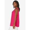 thumbnail image 3 of Jessica London Women's Plus Size Stretch Knit Sleeveless Swing Tunic, 3 of 6