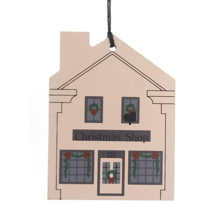 Christmas Village Ornaments Cats Meow Village CHRISTMAS SHOP ORNAMENT Wood Limited Edition 1998 Retired 029 ()