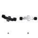 thumbnail image 3 of sweethay Ajustador de asiento Soporte inferior Pieza reemplazada Mano de obra fina ajustable Tamaño compacto Suministros de motocicleta de larga Accesorios para motos Negro sweethay VI021919-01B, 3 of 6
