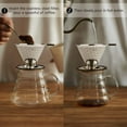 thumbnail image 4 of Filtro de café permanente de acero inoxidable, filtro de café sin papel para hacer café manual, gotero de café reutilizable con doble malla y mango de silicona, 4 of 7