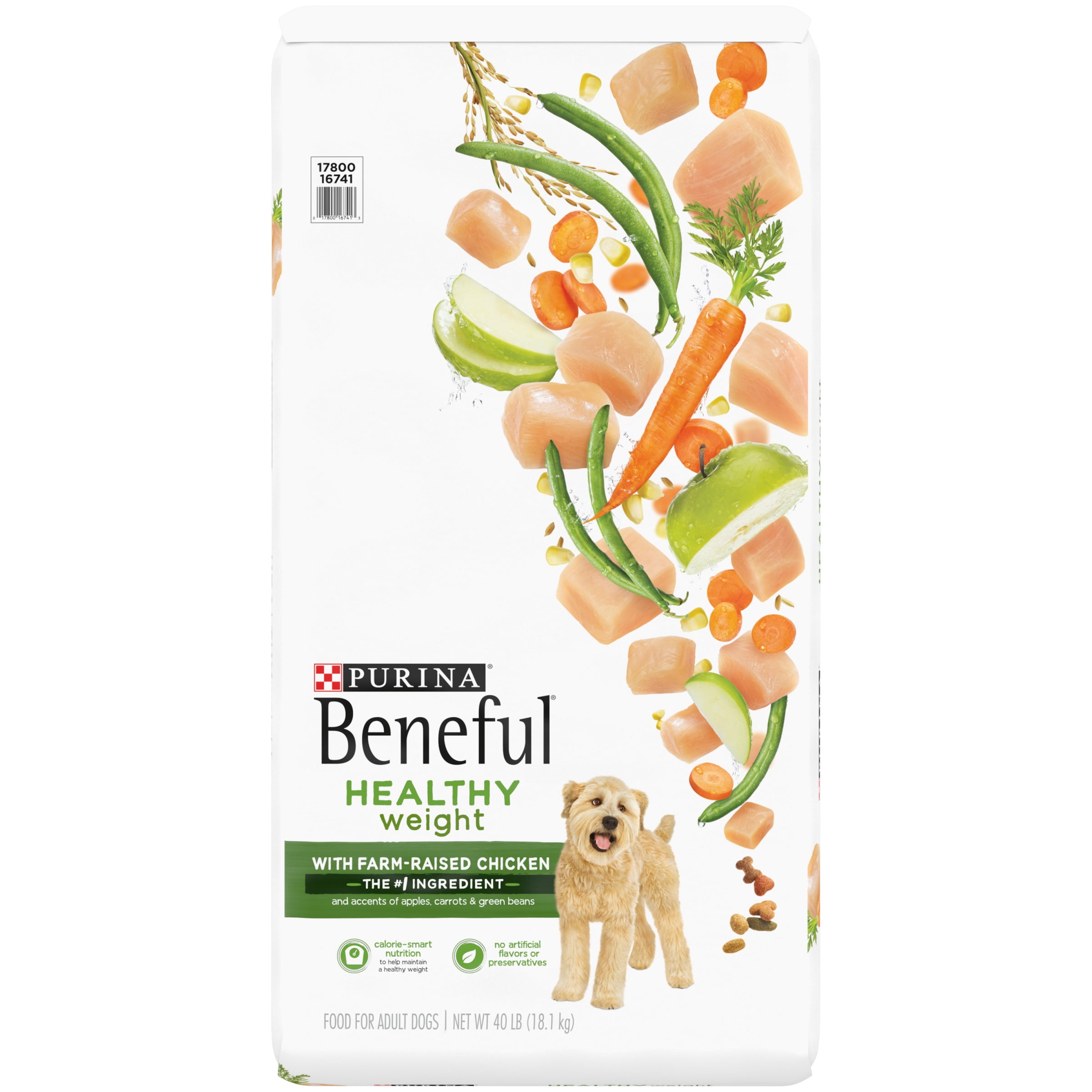 Purina Beneful Healthy Weight Dry Dog Food Farm Raised Chicken, 40 lb Bag