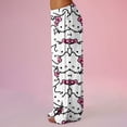 thumbnail image 4 of Hello Kitty Womens Pajamas Pants Pjs Halloween Pajamas Y2k Anime Cartoon Cat Pajamas for Women Couple All Over Print Bottoms Sleep Pajamas Pants Flannel Pajama Pants, 4 of 5