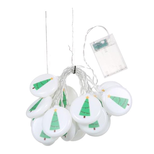 Billuyoard Tira de luces decorativas para dormitorio, de árbol de Navidad para Hotel y hogar, decoración iluminada, decoración de Iluminación navideña 1.5 m 10 luces Billuyoard HA068946-01