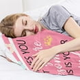 thumbnail image 6 of Gift for My Daughter Blanket from Mom Dad as Birthday Present I Love You Letter to Her, Ultra-Soft Flannel Fleece Light Weight Bed Throw (Daughter Gifts9, 50"x60"), 6 of 6