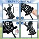 thumbnail image 4 of Estacas de metal para jardín con forma de gato y mariposa, decoración de hierro, gato, flor, césped, silueta para exteriores, para patio, jardín, césped, patio, decoración de metal, regalo para, 4 of 7