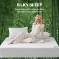 thumbnail image 3 of BEDLORE Twin Mattress Protector Waterproof, 3D Air Fabric Bamboo Mattress Cover Breathable Noiseless with 6"-15" Deep Pocket(White), 3 of 9